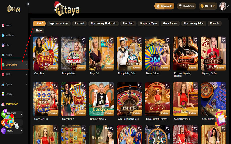 Live Casino PHATAYA Online - An entertainment playground that meets 2025